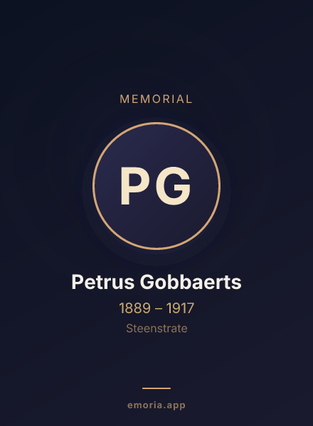 Memorial portrait of Petrus Gobbaerts