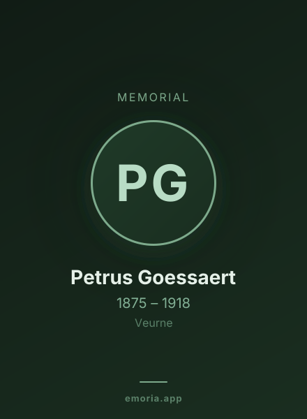 Memorial portrait of Petrus Goessaert