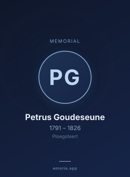Memorial portrait of Petrus Goudeseune