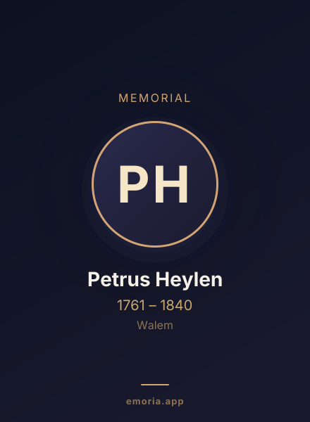 Memorial portrait of Petrus Heylen