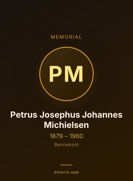 Memorial portrait of Petrus Josephus Johannes Michielsen