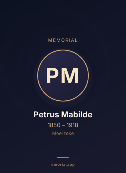 Memorial portrait of Petrus Mabilde