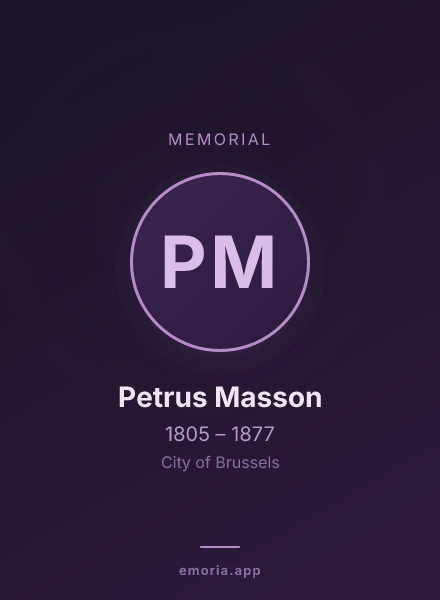 Memorial portrait of Petrus Masson