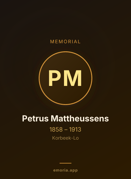 Memorial portrait of Petrus Mattheussens