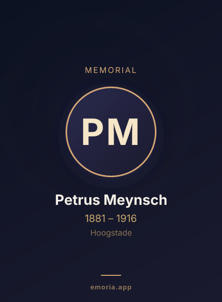 Memorial portrait of Petrus Meynsch