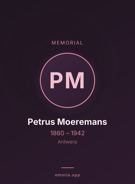Memorial portrait of Petrus Moeremans