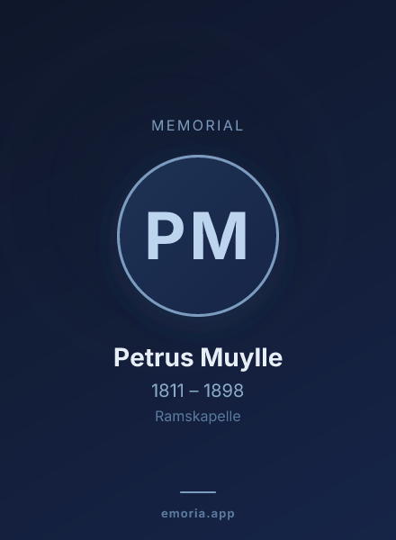 Memorial portrait of Petrus Muylle