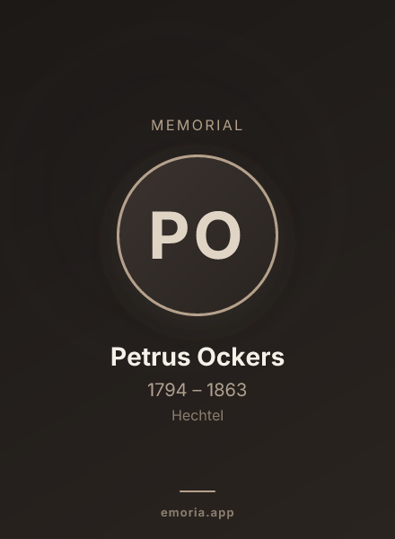 Memorial portrait of Petrus Ockers