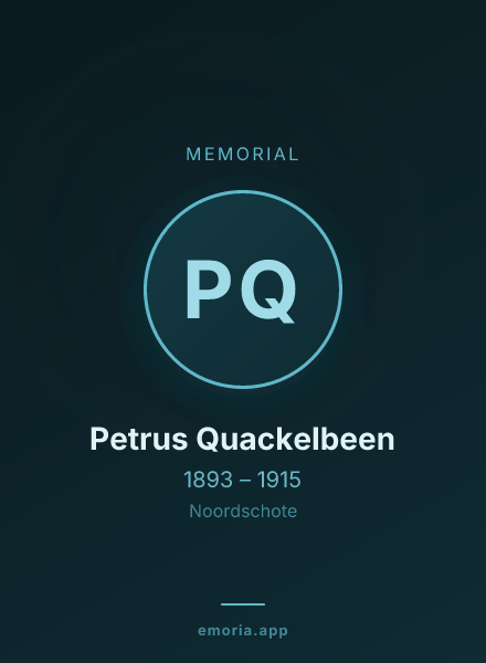 Memorial portrait of Petrus Quackelbeen