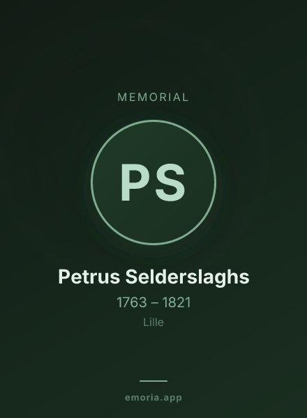 Memorial portrait of Petrus Selderslaghs