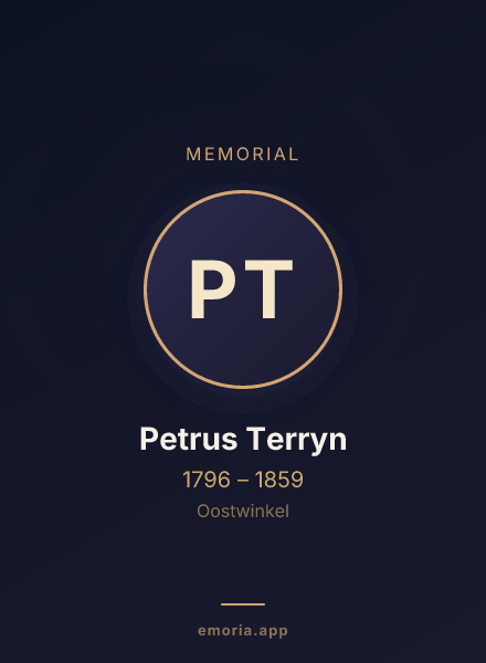 Memorial portrait of Petrus Terryn