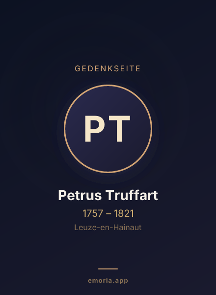 Gedenkportrait von Petrus Truffart