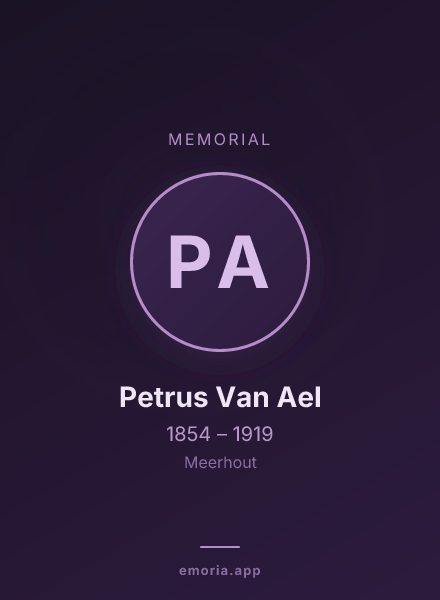 Memorial portrait of Petrus Van Ael