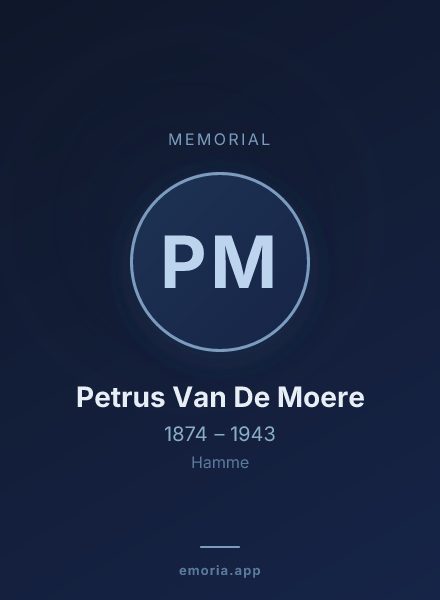 Memorial portrait of Petrus Van De Moere