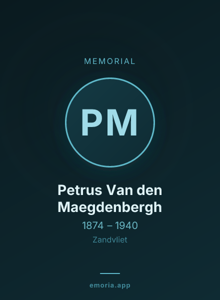 Memorial portrait of Petrus Van den Maegdenbergh