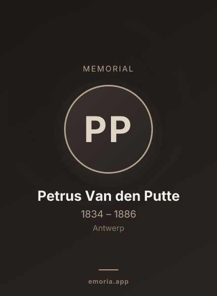 Memorial portrait of Petrus Van den Putte