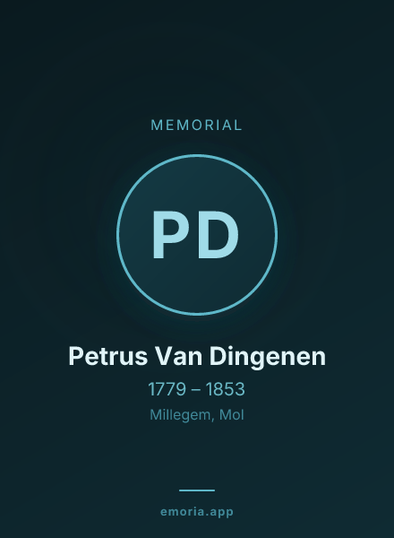 Memorial portrait of Petrus Van Dingenen