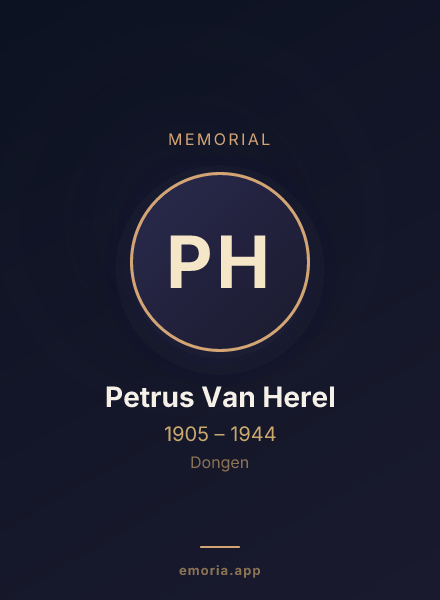 Memorial portrait of Petrus Van Herel