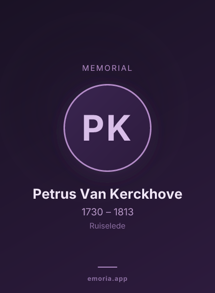 Memorial portrait of Petrus Van Kerckhove
