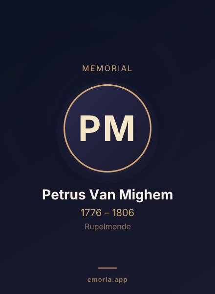 Memorial portrait of Petrus Van Mighem