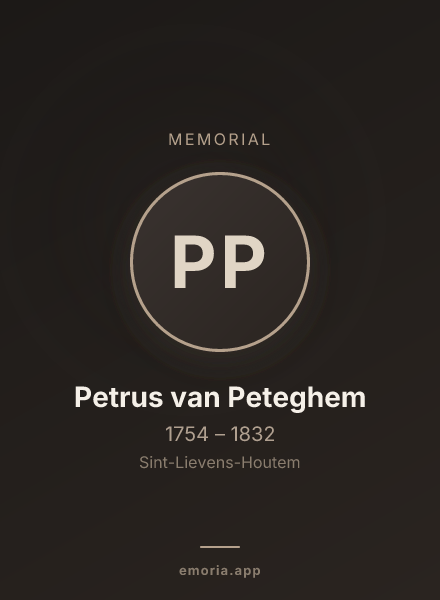 Memorial portrait of Petrus van Peteghem