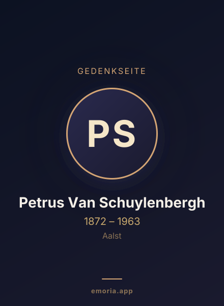 Gedenkportrait von Petrus Van Schuylenbergh