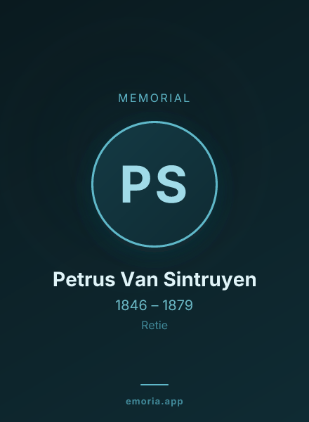 Memorial portrait of Petrus Van Sintruyen