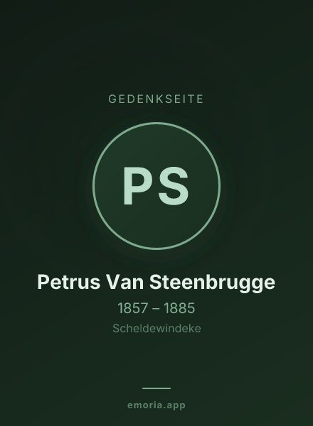Gedenkportrait von Petrus Van Steenbrugge