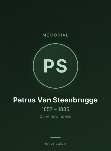 Memorial portrait of Petrus Van Steenbrugge