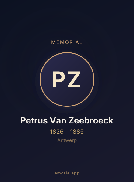 Memorial portrait of Petrus Van Zeebroeck