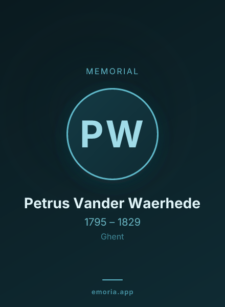 Memorial portrait of Petrus Vander Waerhede