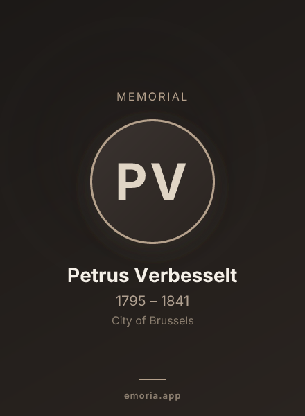 Memorial portrait of Petrus Verbesselt