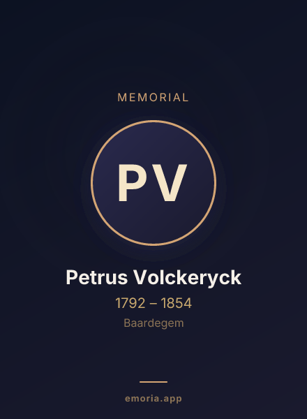 Memorial portrait of Petrus Volckeryck