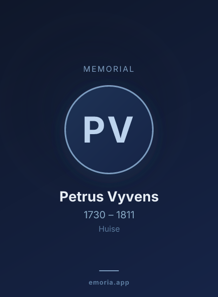 Memorial portrait of Petrus Vyvens