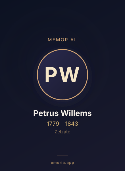 Memorial portrait of Petrus Willems