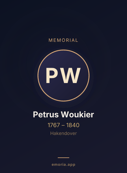 Memorial portrait of Petrus Woukier