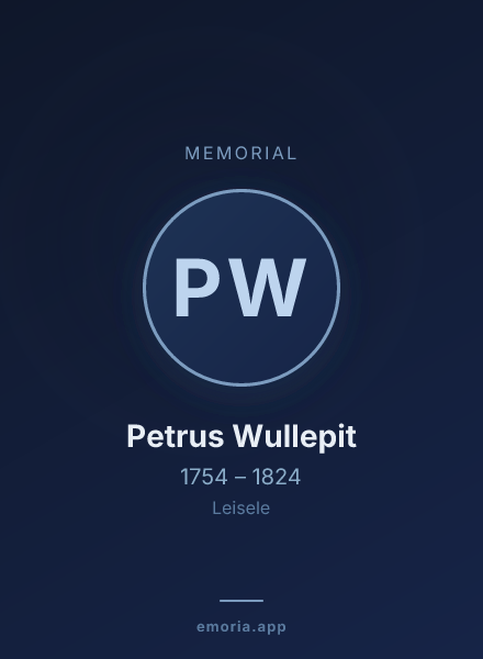Memorial portrait of Petrus Wullepit