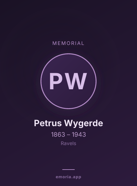 Memorial portrait of Petrus Wygerde