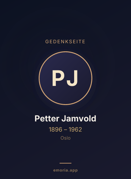 Gedenkportrait von Petter Jamvold