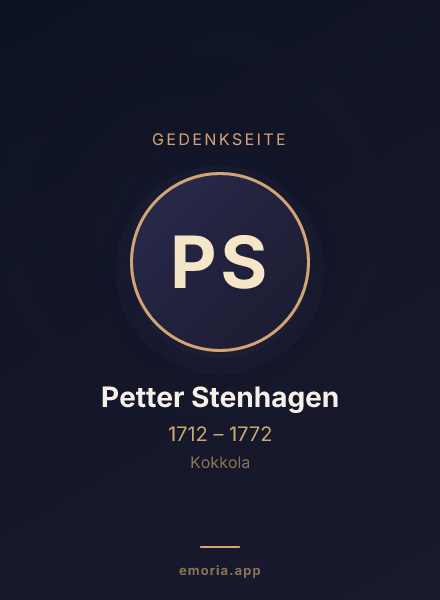 Gedenkportrait von Petter Stenhagen