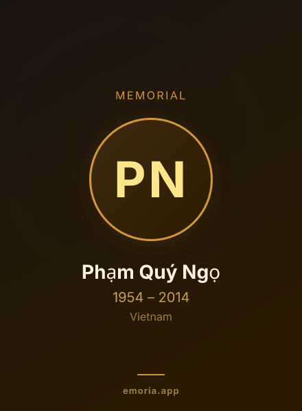 Memorial portrait of Phạm Quý Ngọ