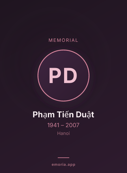 Memorial portrait of Phạm Tiến Duật