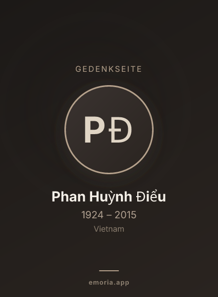 Gedenkportrait von Phan Huỳnh Điểu