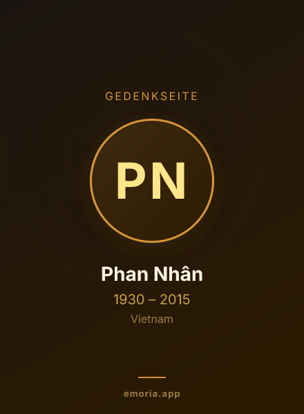 Gedenkportrait von Phan Nhân