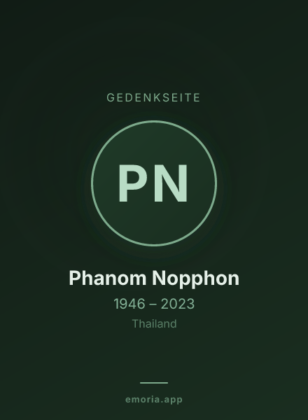 Gedenkportrait von Phanom Nopphon