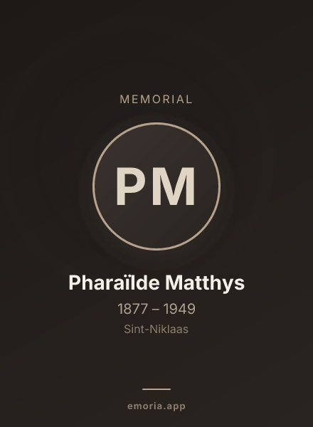Memorial portrait of Pharaïlde Matthys