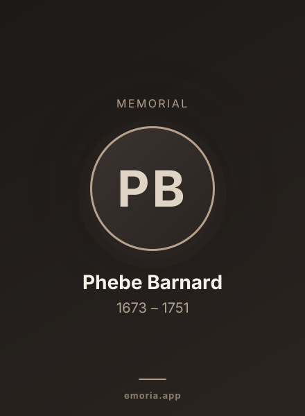 Memorial portrait of Phebe Barnard