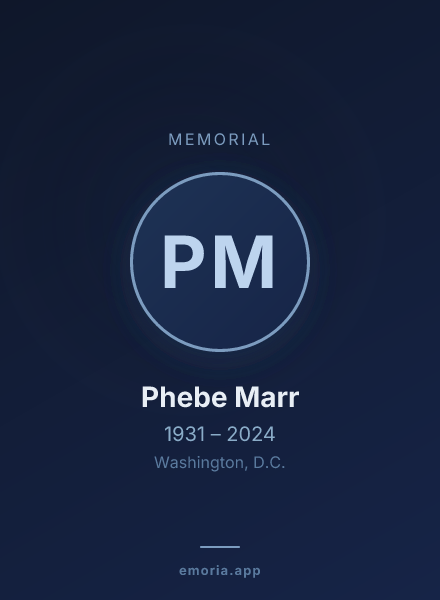 Memorial portrait of Phebe Marr