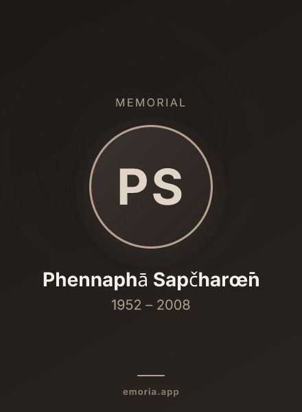 Memorial portrait of Phennaphā Sapčharœ̄n