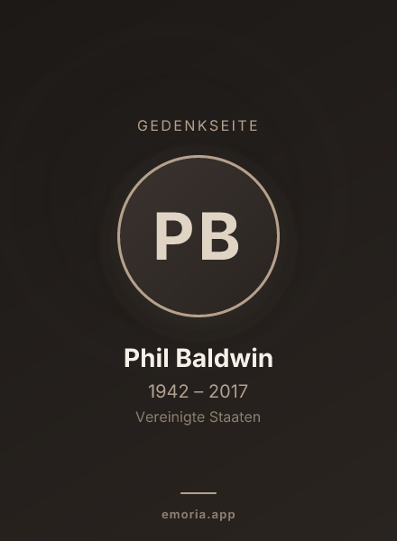 Gedenkportrait von Phil Baldwin